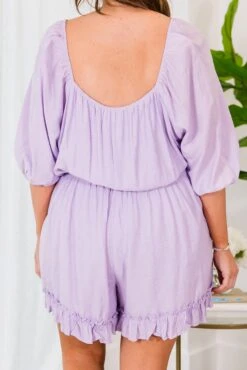 Feeling The Love Romper, Lavender 15 Feeling The Love Romper, Lavender -Chic Soul Store FeelingTheLoveRomper Lavender