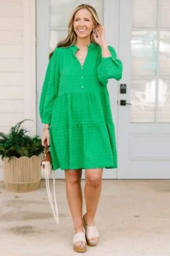 Feels Like Yesterday Dress, Kelly Green -Chic Soul Store FeelsLikeYesterdayDress KellyGreen 4