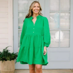 Feels Like Yesterday Dress, Kelly Green -Chic Soul Store FeelsLikeYesterdayDress KellyGreen 7