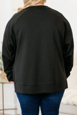 Feels So Sweet Pullover, Black -Chic Soul Store FeelsSoSweetPullover Black 2