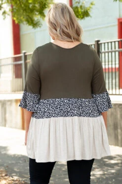 Fiercely Wild Top, Olive -Chic Soul Store FiercelyWildTop Olive