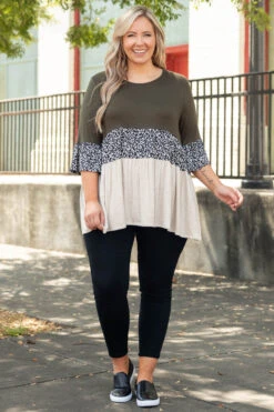 Fiercely Wild Top, Olive -Chic Soul Store FiercelyWildTop Olive 3