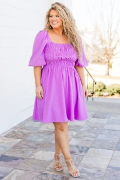 Fight The Feeling Dress, Orchid -Chic Soul Store FightTheFeelingDress Orchid 6