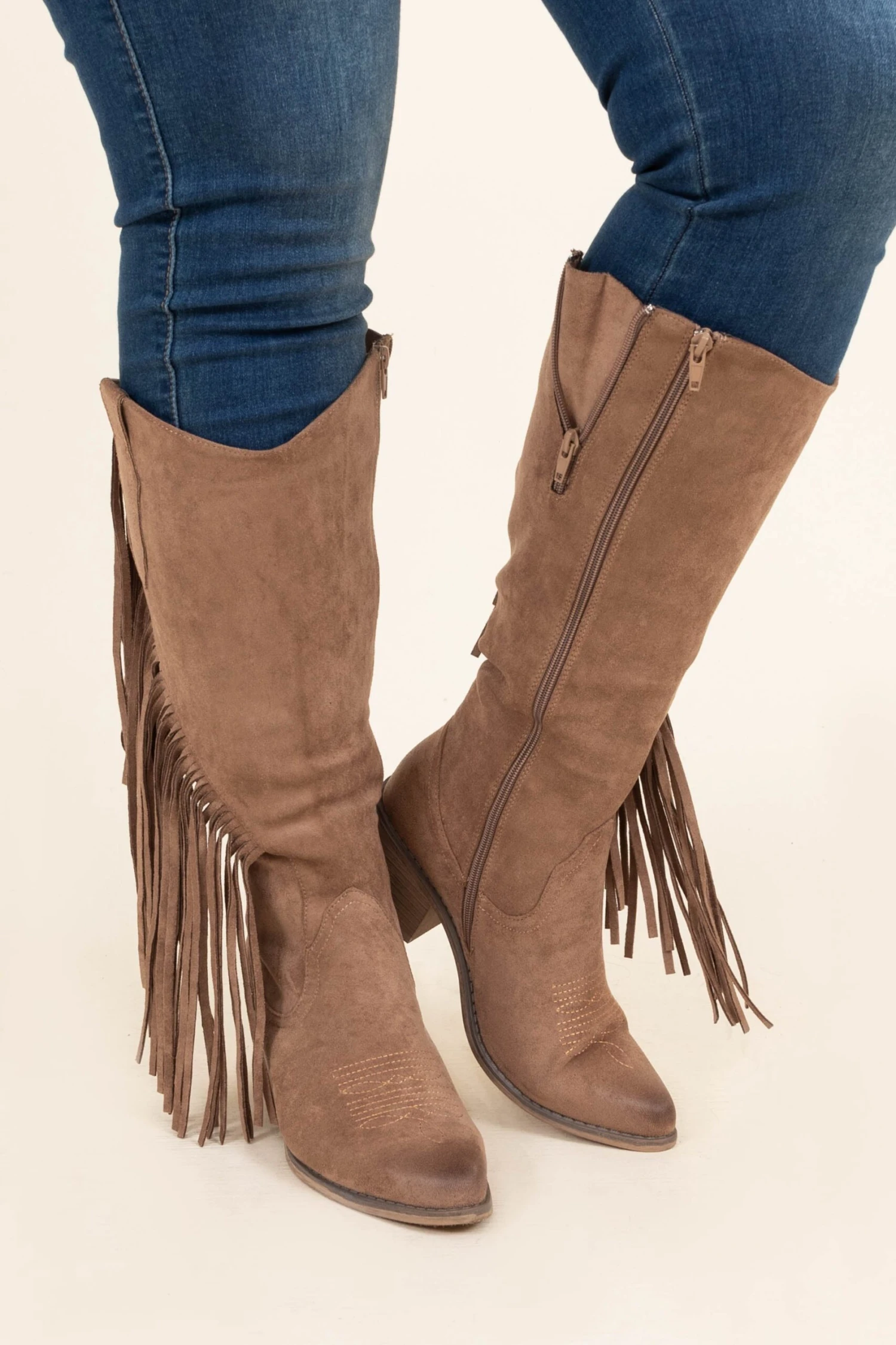 Finally Fringe Boots, Brown 3 Finally Fringe Boots, Brown