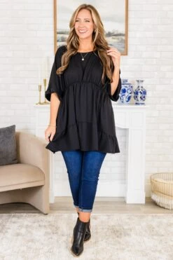 Find Balance Tunic, Black -Chic Soul Store FindBalanceTunic Black 4