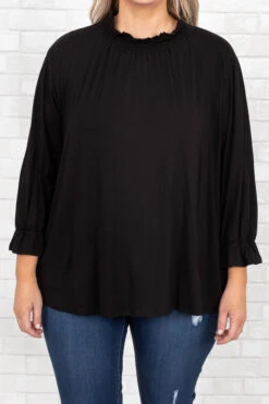 Find Happiness Top, Black -Chic Soul Store FindHappinessTop Black 8577