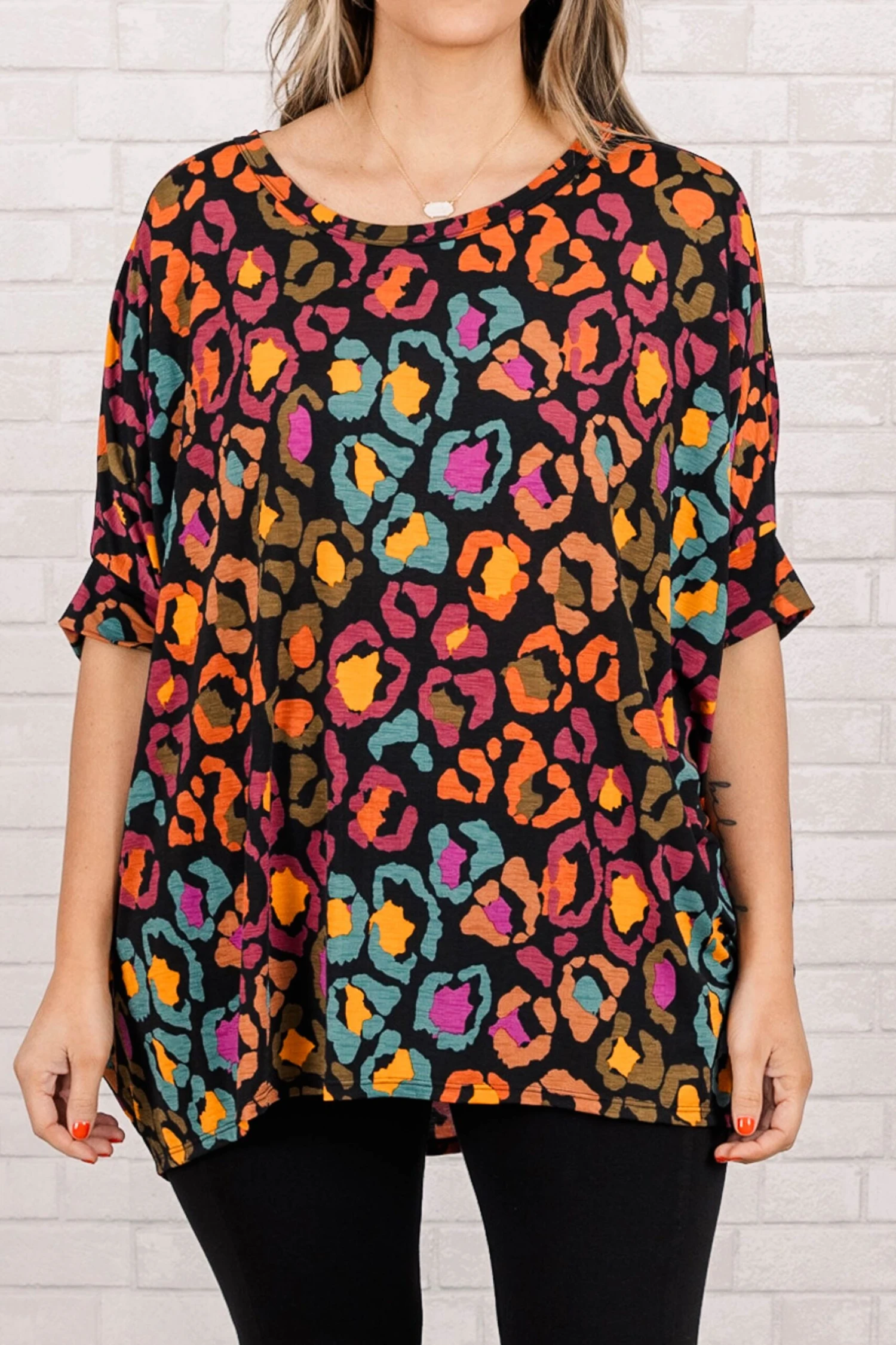 Blissful Thinking Top, Black Multi 6 Blissful Thinking Top, Black Multi - Image 4