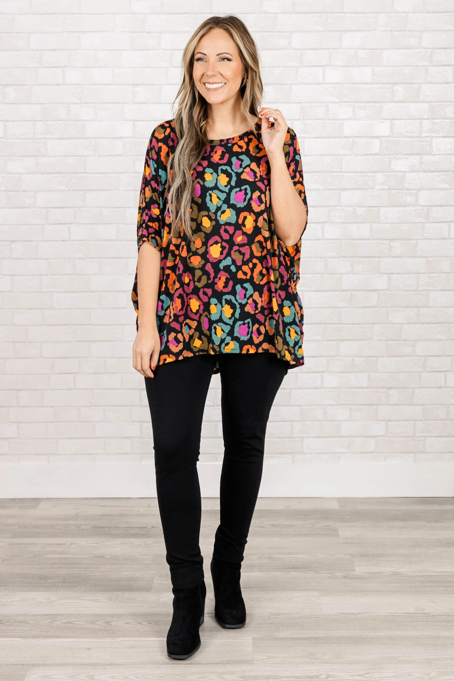 Blissful Thinking Top, Black Multi 4 Blissful Thinking Top, Black Multi - Image 2