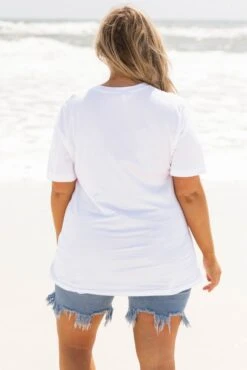 Fireworks In The USA Tee, White -Chic Soul Store FireworksInTheUSATee White 1608