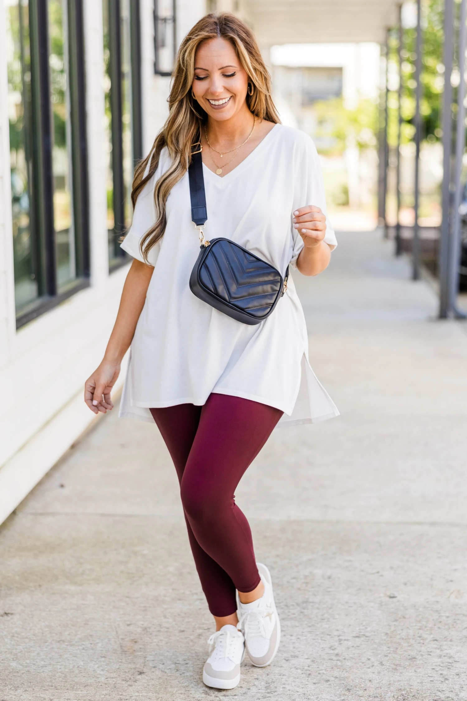 First Place Leggings, Dark Burgundy 9 First Place Leggings, Dark Burgundy - Image 7