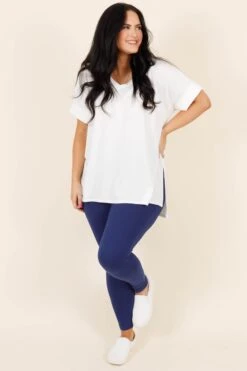 First Place Leggings, Light Navy -Chic Soul Store FirstPlaceLeggings LightNavy 6