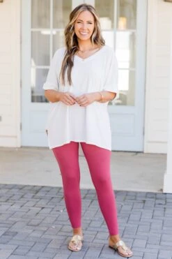 First Place Leggings, Rose -Chic Soul Store FirstPlaceLeggings Rose 4