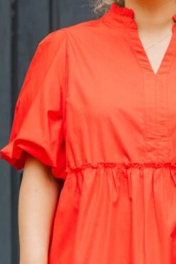 First Things First Dress, Bright Red -Chic Soul Store FirstThingsFirstDress BrightRed 3