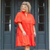 First Things First Dress, Bright Red -Chic Soul Store FirstThingsFirstDress BrightRed 7