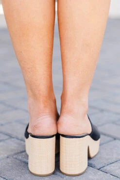 Five Star Resort Heels, Black -Chic Soul Store FiveStarResortHeels Black 5