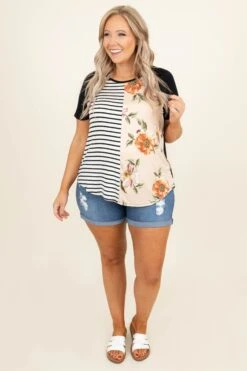 Flamingo Fun Top, Black -Chic Soul Store FlamingoFunTop Black