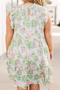 Flamingo In Love Dress, Pink -Chic Soul Store FlamingoInLoveDress Pink