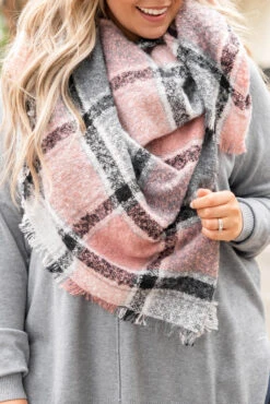 Flash A Smile Scarf, Pink 11 Flash A Smile Scarf, Pink -Chic Soul Store FlashASmileScarf Pink 3