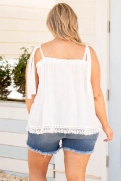 Flashy Love Top, Off White -Chic Soul Store FlashyLoveTop OffWhite 0535