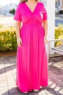 Flawless Expectations Dress, Fuchsia -Chic Soul Store FlawlessExpectationsDress Fuchsia 3