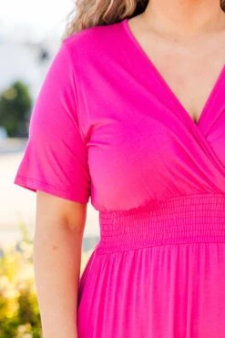 Flawless Expectations Dress, Fuchsia -Chic Soul Store FlawlessExpectationsDress Fuchsia 4