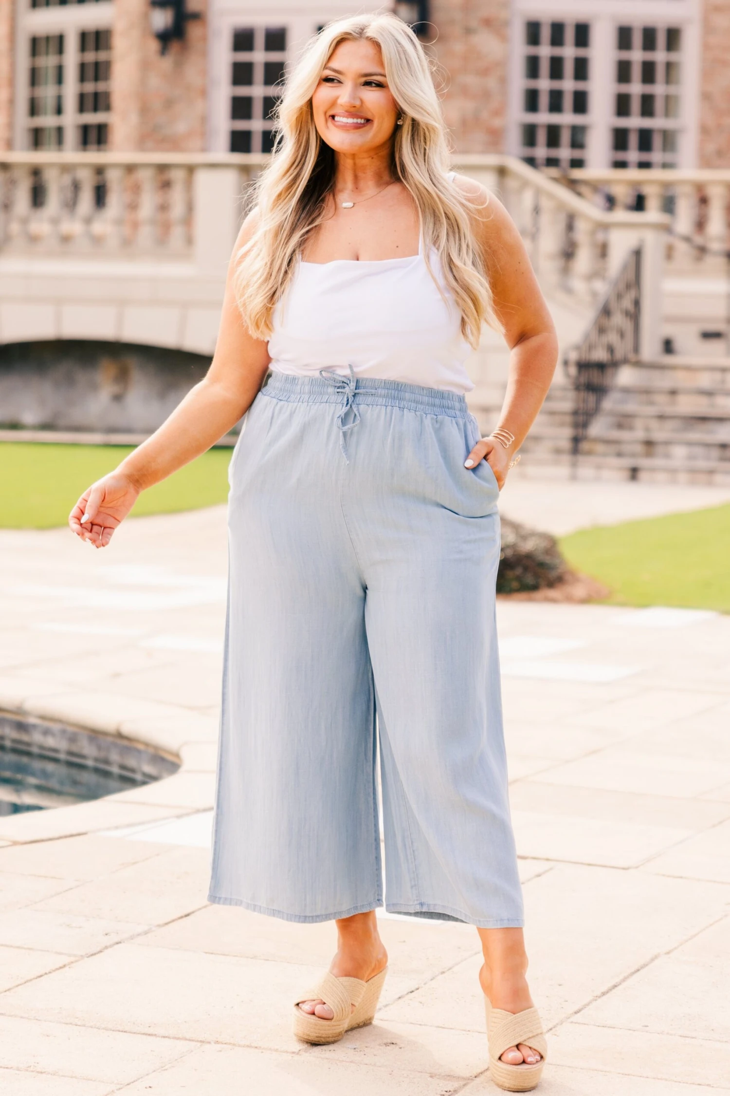 Float In The Wind Pants, Light Denim 7 Float In The Wind Pants, Light Denim - Image 5