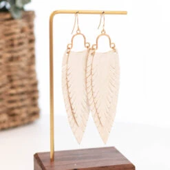 Floating Along Earrings, Ivory -Chic Soul Store FloatingAlongEarrings Ivory 1