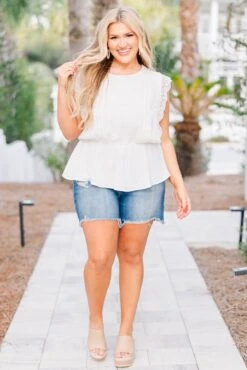 Floating On By Shorts, Dark Wash 11 Floating On By Shorts, Dark Wash -Chic Soul Store FloatingOnByShorts DarkWash 2