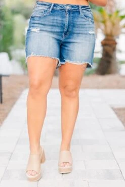 Floating On By Shorts, Dark Wash 13 Floating On By Shorts, Dark Wash -Chic Soul Store FloatingOnByShorts DarkWash 5