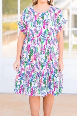 Floral Friday Dress, Off White -Chic Soul Store FloralFridayDress OffWhite 2