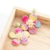 Floral Wishes Earrings, Multi -Chic Soul Store FloralWishesEarrings Multi 9553