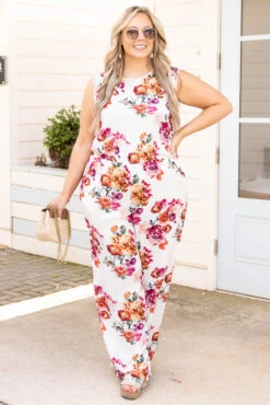 Flourishing Frenzy Jumpsuit, Ivory 10 Flourishing Frenzy Jumpsuit, Ivory -Chic Soul Store FlourishingFrenzyJumpsuit Ivory 1262