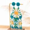 Flower Shower Earrings, Turquoise -Chic Soul Store FlowerShowerEarrings Turquoise 9773
