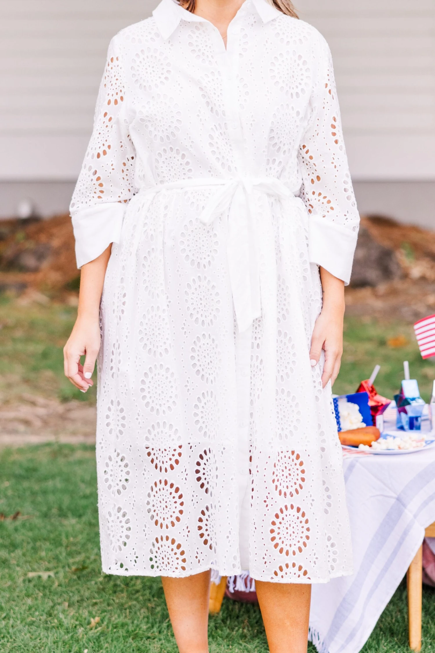 Fly By Me Dress, White 8 Fly By Me Dress, White - Image 6