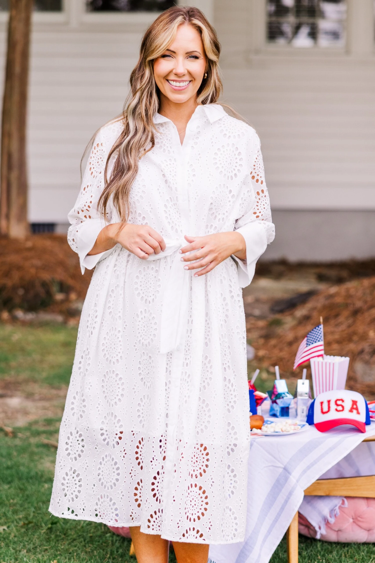 Fly By Me Dress, White 4 Fly By Me Dress, White - Image 2