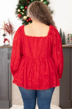 Follow The Wind Top, Tomato Red -Chic Soul Store FollowTheWindTop TomatoRed 0571