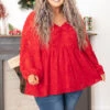 Follow The Wind Top, Tomato Red -Chic Soul Store FollowTheWindTop TomatoRed 0576