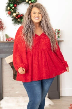 Follow The Wind Top, Tomato Red