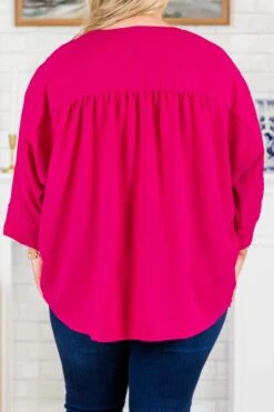 Fond Reflections Top, Pink -Chic Soul Store FondReflectionsTop Pink 3