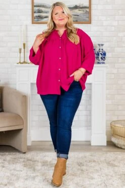 Fond Reflections Top, Pink -Chic Soul Store FondReflectionsTop Pink 6