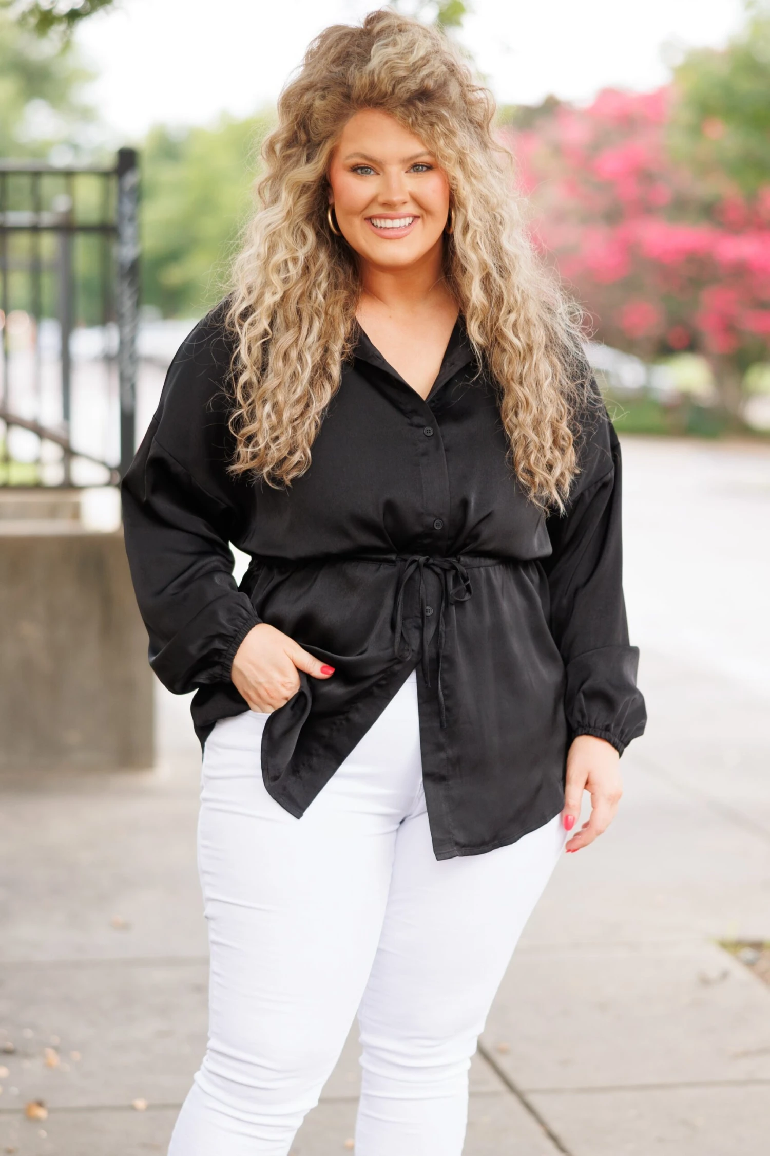 For The Weekend Blouse, Black 4 For The Weekend Blouse, Black - Image 2