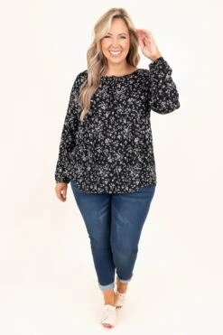 Forever And Always Tunic, Black -Chic Soul Store ForeverAndAlwaysTunic Black 9610
