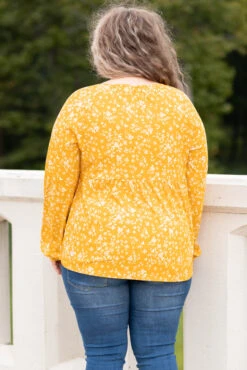Forever And Always Tunic, Mustard -Chic Soul Store ForeverAndAlwaysTunic Mustard 8430