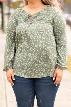 Forever And Always Tunic, Olive -Chic Soul Store ForeverAndAlwaysTunic Olive 4419