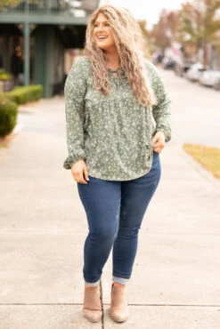 Forever And Always Tunic, Olive -Chic Soul Store ForeverAndAlwaysTunic Olive 4423