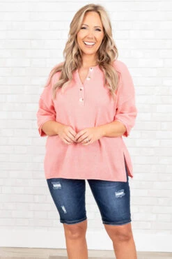 Forever Chill Sweater, Pink -Chic Soul Store ForeverChillSweater Pink 9982