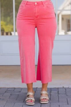 Forever Daydreaming Jeans, Coral
