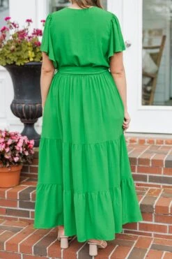 Forever In My Heart Dress, Green -Chic Soul Store ForeverInMyHeartDress Green 2