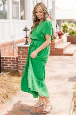 Forever In My Heart Dress, Green -Chic Soul Store ForeverInMyHeartDress Green 7