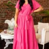 Forever In My Heart Dress, Pink -Chic Soul Store ForeverInMyHeartDress Pink 0709